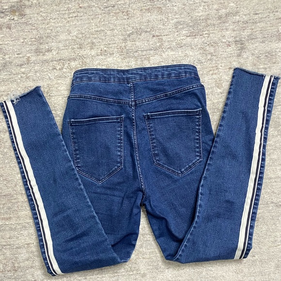 ZARA High-Rise Jeggings with Side Stripe - Picture 4 of 5